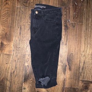 Black Distressed Jeans